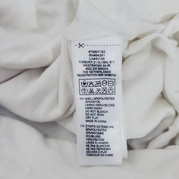 XXI White Bodycon Textured Dress- S - Picture 9 of 16